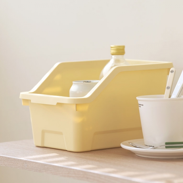 마일드 수납함 버터옐로우 1+1+1