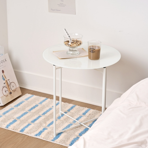 오닉스 유리 폴딩 테이블