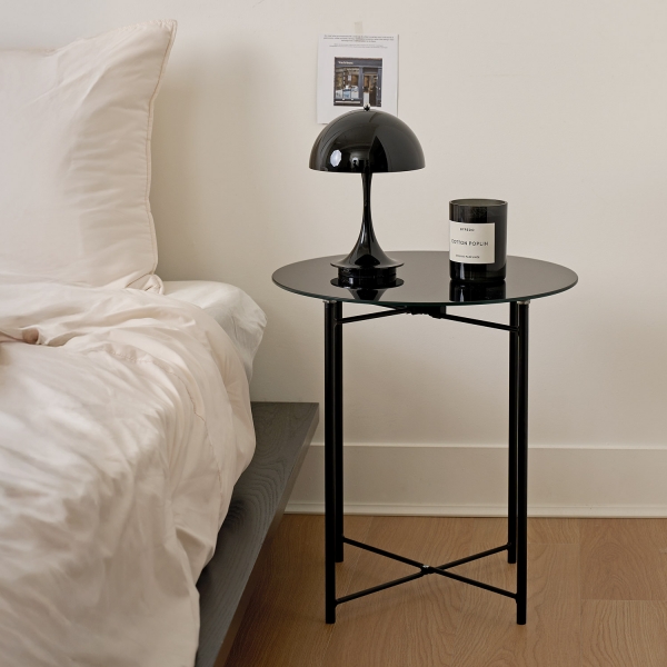 오닉스 유리 폴딩 테이블