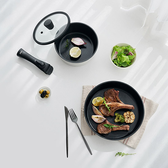 오레오 IH 탈부착 핸들 쿡웨어 세트 4P