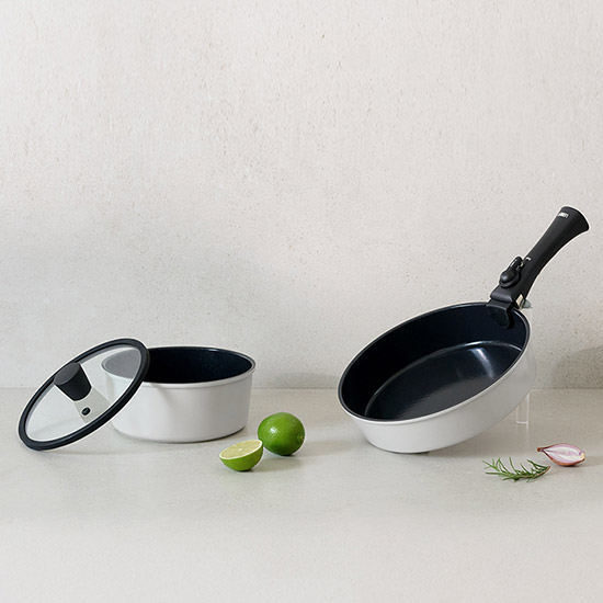 오레오 IH 탈부착 핸들 쿡웨어 세트 4P