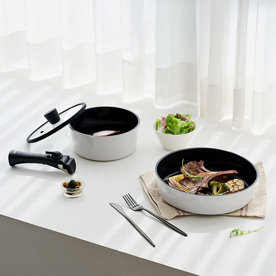 오레오 IH 탈부착 핸들 쿡웨어 세트 4P