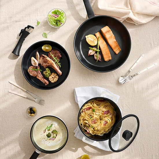 오레오 IH 탈부착 핸들 쿡웨어 세트 4P