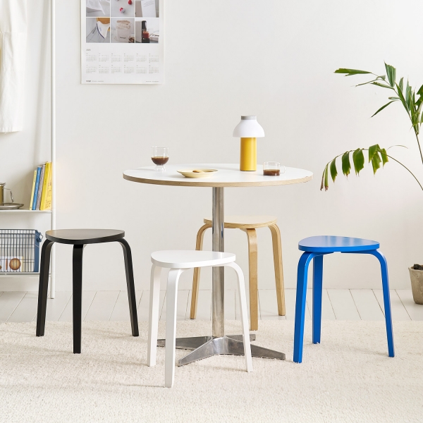 페블 우드 스툴(4colors)