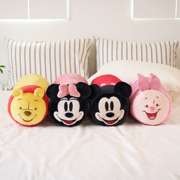 [디즈니] 미키마우스 캐릭터 원통 쿠션