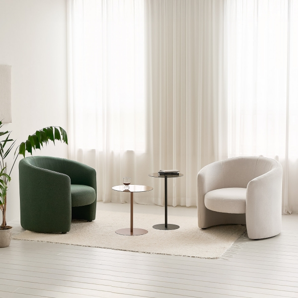 러쉬 1인용 패브릭 소파 거실 1인 좌식쇼파 (2colors)