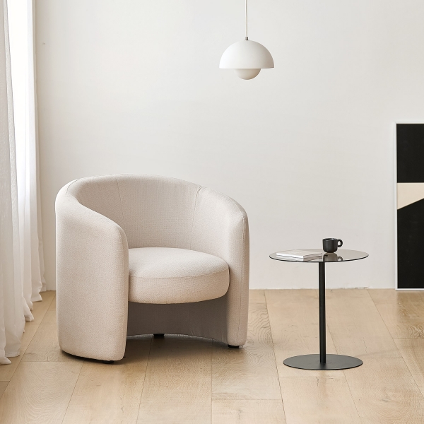 러쉬 1인용 패브릭 소파 거실 1인 좌식쇼파 (2colors)