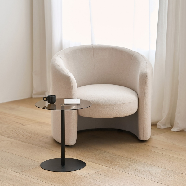 러쉬 1인용 패브릭 소파 거실 1인 좌식쇼파 (2colors)