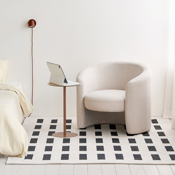 러쉬 1인용 패브릭 소파 거실 1인 좌식쇼파 (2colors)