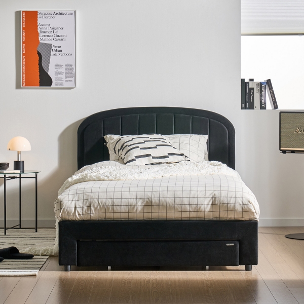 [사은품 증정]베로나 헤드 높이조절 침대 패브릭 벨벳 SS/Q