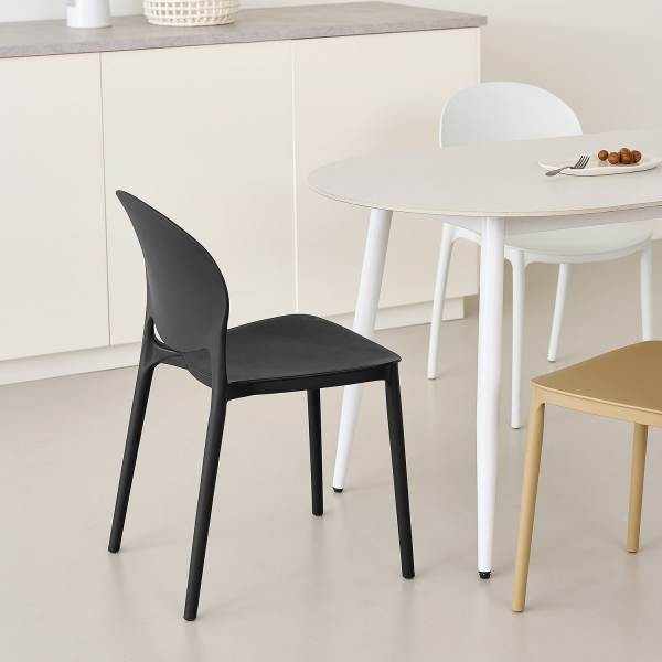 뉴 휘게체어 플라스틱 거실 카페 인테리어 의자 3colors