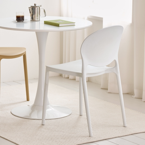 뉴 휘게체어 플라스틱 거실 카페 인테리어 의자 3colors