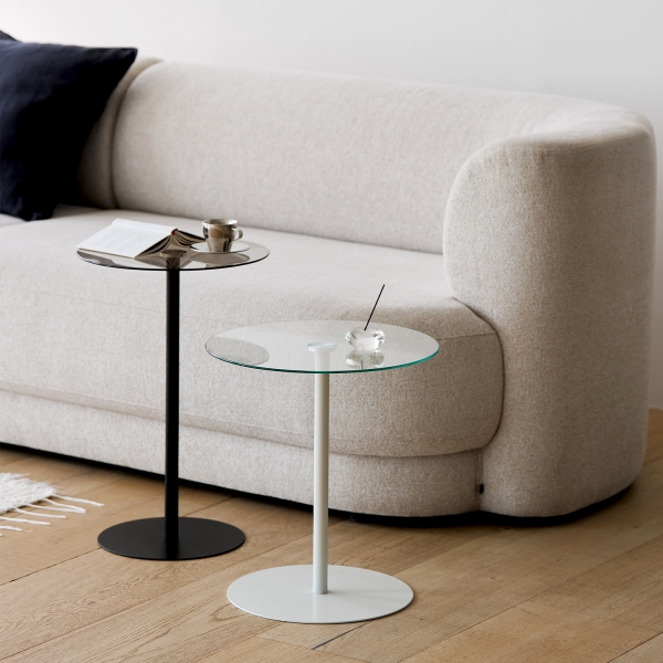 앤드 원형 유리테이블 감성 거실테이블 카페 인테리어 보조테이블