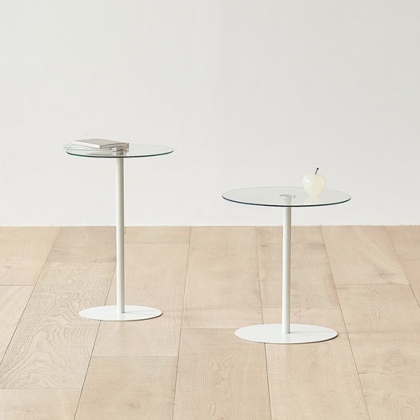 앤드 원형 유리테이블 감성 거실테이블 카페 인테리어 보조테이블