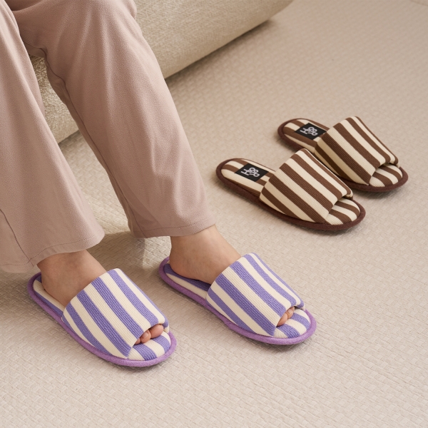 사은품증정!!드라이솔 스트라이프 룸슈즈 홈 슬리퍼 거실화 오픈형