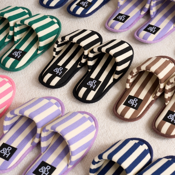 사은품증정!! 1+1 드라이솔 스트라이프 룸슈즈 세트 홈 슬리퍼 거실화 오픈형