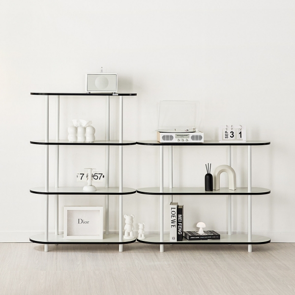 엣지 라운드 조립식 선반 인테리어 진열장 800/100 2단 3단 4단