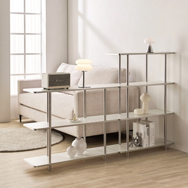 스탠리 엣지 사각 선반 800/1000 2단 3단 4단 스틸 진열장