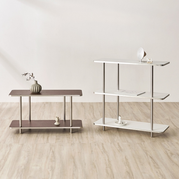 스탠리 엣지 사각 선반 800/1000 2단 3단 4단 스틸 진열장