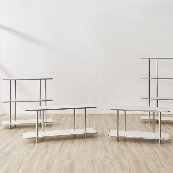 스탠리 엣지 사각 선반 800/1000 2단 3단 4단 스틸 진열장