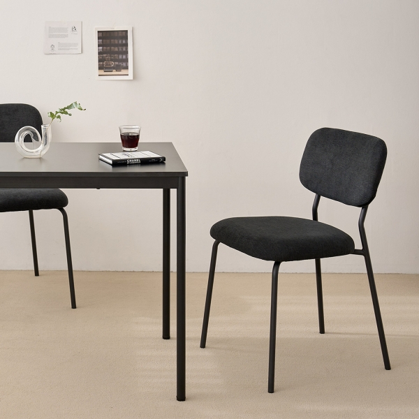 싱겔 패브릭 체어 미드센츄리 카페 테이블 의자