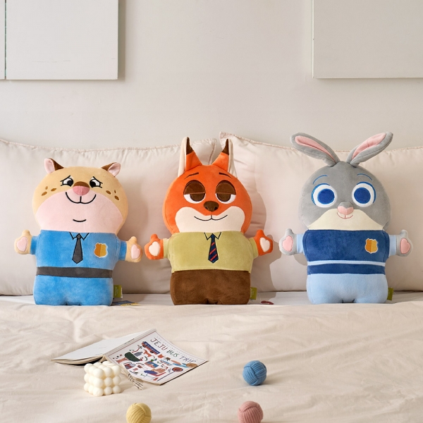 주토피아 애착 쿠션 3종 귀여운 인형