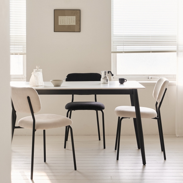 [사은품 증정]암스텔 세라믹 사각 식탁 1400 2인용 4인용 다이닝 테이블