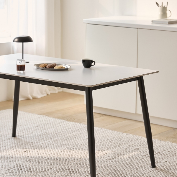 [사은품 증정]암스텔 세라믹 사각 식탁 1400 2인용 4인용 다이닝 테이블