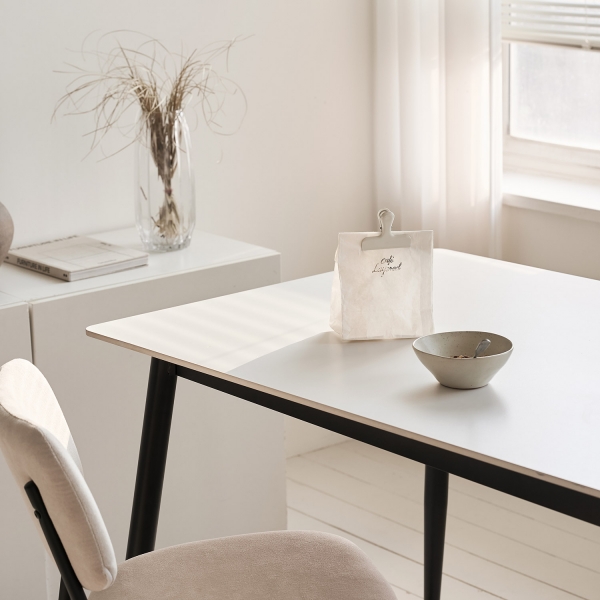 [사은품 증정]암스텔 세라믹 사각 식탁 1400 2인용 4인용 다이닝 테이블