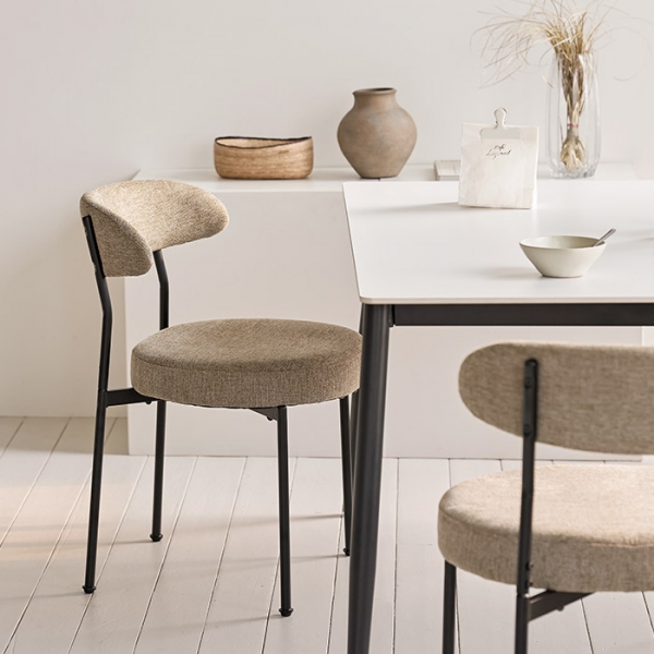 암스텔 패브릭 체어 식탁 의자