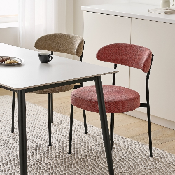 암스텔 패브릭 체어 식탁 의자