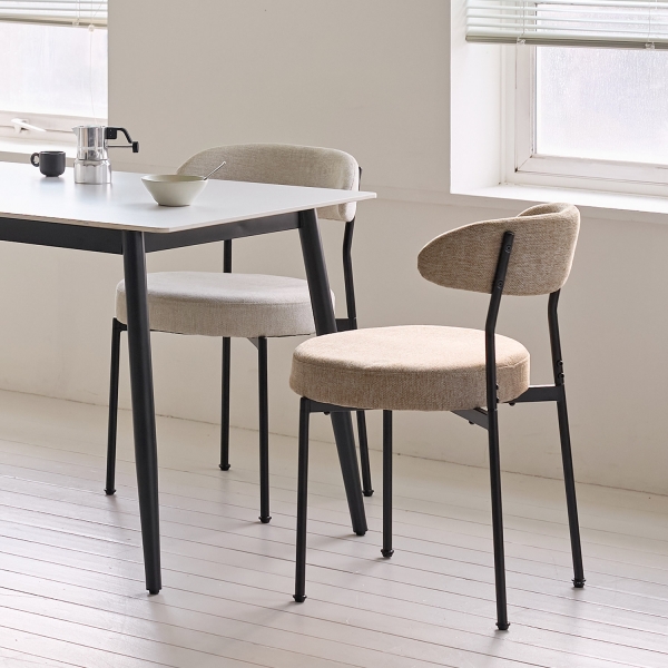 암스텔 패브릭 체어 식탁 의자