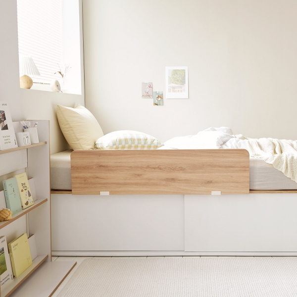 [한정수량]리브 슬라이딩 수납 침대 공간확장 SS 프레임