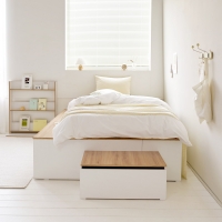 [한정수량]리브 슬라이딩 수납 침대 공간확장 SS 프레임