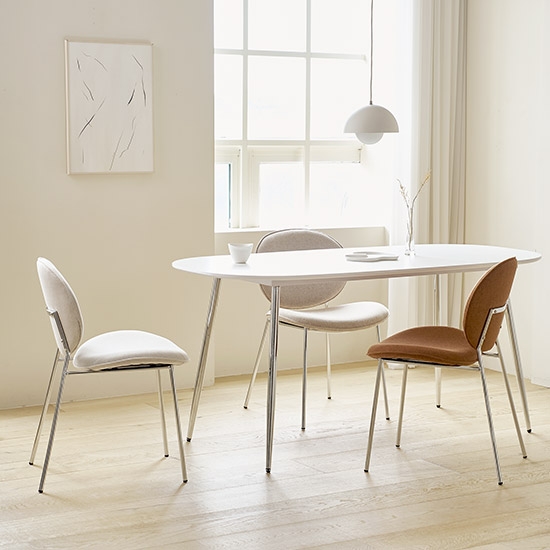 [한정수량]브루클린 크롬 체어