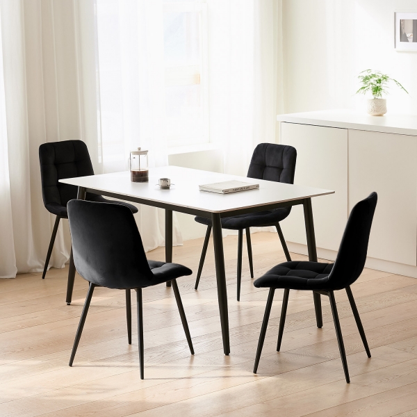 페트라 벨벳 체어 인테리어 디자인 식탁 의자