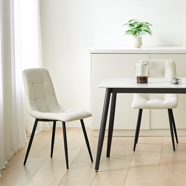 페트라 벨벳 체어 인테리어 디자인 식탁 의자