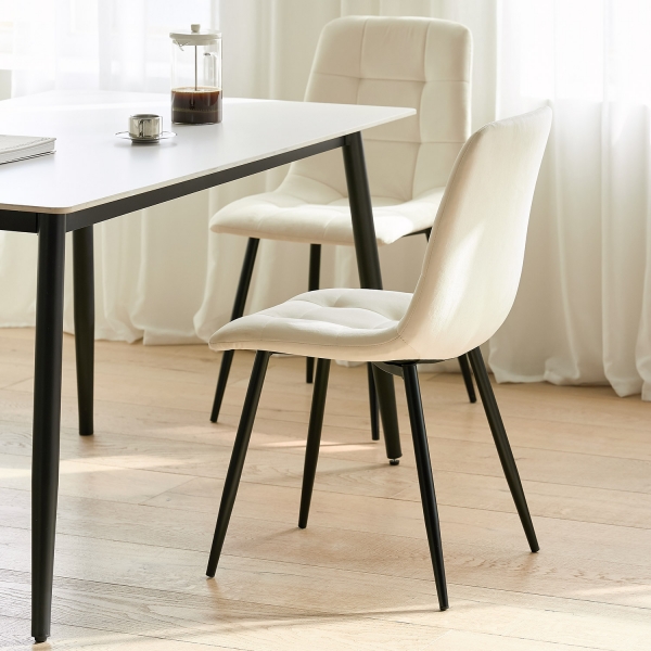 페트라 벨벳 체어 인테리어 디자인 식탁 의자