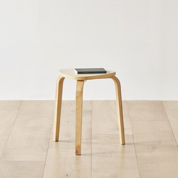 페블 우드 스툴 세트 1+1