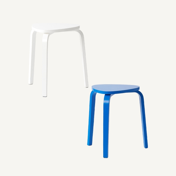 페블 우드 스툴 세트 1+1