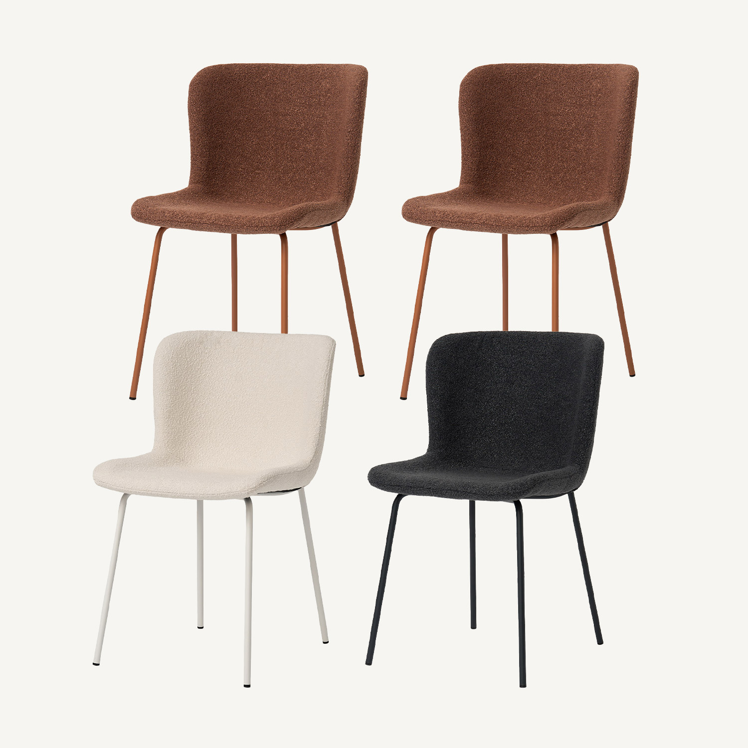 블랑 패브릭 체어 세트 2+2