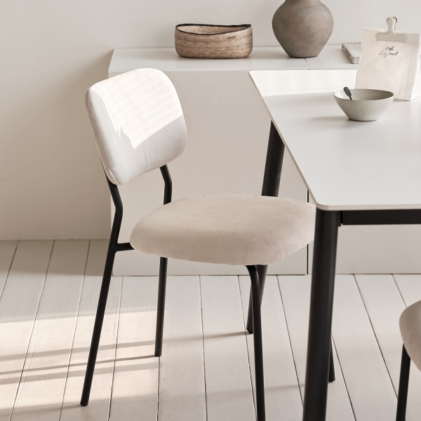 싱겔 패브릭 체어 세트 2+2