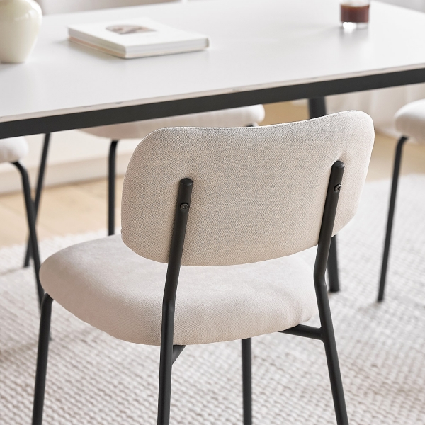 싱겔 패브릭 체어 세트 2+2