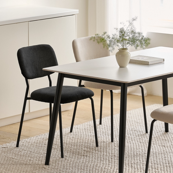 싱겔 패브릭 체어 세트 2+2