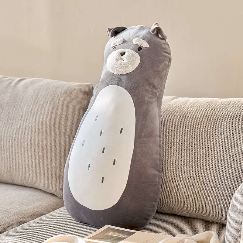 슈나우저 바디 쿠션 인형 강아지 롱쿠션 베개 소파 침대 인테리어 쿠션