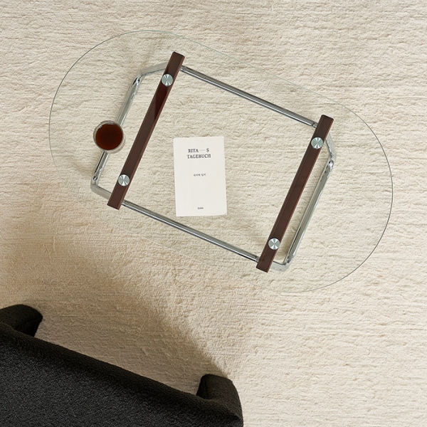 우드 브릿지 유리 테이블 거실 테이블 소파 티테이블 좌식 테이블 인테리어 가구