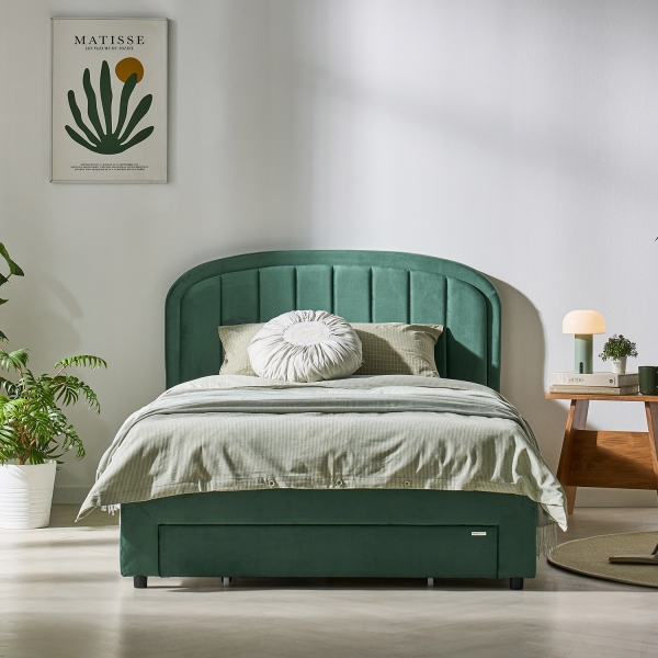[한정수량]베로나 헤드 높이조절 침대 패브릭 벨벳 SS/Q