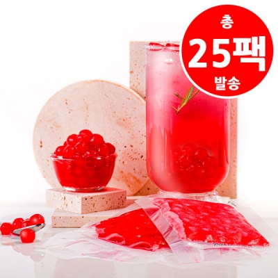 [GG7][51%] 버블펄스 핑크 딸기 타피오카펄 60g * 25팩입 (냉동)