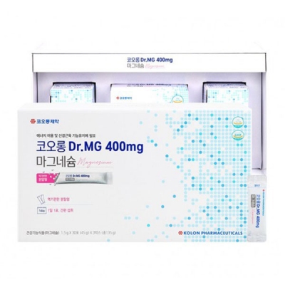 [AU1][83%] 코오롱 DR.MG 400mg 마그네슘 1.5g * 90포입