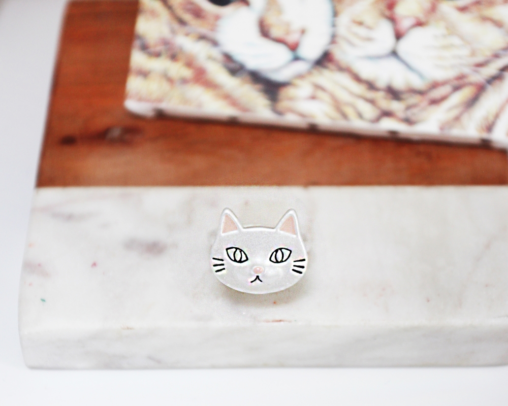 올리아 플랫 고양이 반지 (3color)
